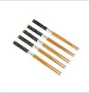 KIT HASHI DE BAMBU DECORADO 10 pares - AG9110