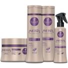 Kit Haskell Ametista Tratamento Iluminador e Desamarelador para Cabelos Loiros ou Grisalhos (Shampoo + Condicionador + Máscara + Fluido Iluminador)