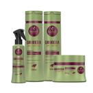 Kit Haskell Bananeira Shampoo Cond Másc Fluido 300ml