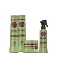 Kit haskell bananeira shampoo, cond, mascara e fluido 300ml