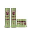 Kit haskell bananeira shampoo, condicionador e mascara 300ml
