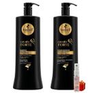 Kit Haskell Cavalo Forte Shampoo 1 Litro + 1 Condicionador 1 Litro + Presente Lourre 15ml