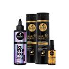 Kit Haskell Cavalo Forte Shampoo Condicionador Selante de Pontas e Lamelar Máscara líquida (4 produtos)