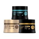 Kit Haskell Cronograma Cachos Sim Cavalo Forte Mandioca 300g