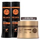 Kit Haskell Encorpa Cabelo 300ml + Máscara Mandioca 300g - Melhor Cronograma Capilar