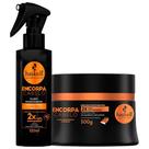 Kit Haskell Encorpa Cabelo Máscara 300g e Fluído 120ml Kit Haskell Encorpa Cabelo Máscara 300g e Fluído 120ml