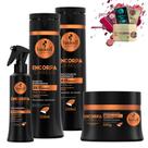 Kit Haskell Encorpa Cabelo Sh Cond Masc 300 Fluido 4 Itens
