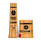 Kit Haskell Infusão de óleos Shampoo 500ML + 1 Mascara 500ML + Presente Lourre 15ml