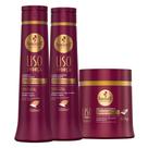Kit Haskell Liso Com Força P/ cabelo Liso Com Frizz 500ml