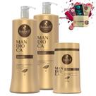 Kit Haskell Mandioca Shampoo Condicionador Mascara 1L