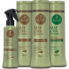 Kit Haskell Matcha & Alecrim Shampoo Uso Diário 300ml + Shampoo Antirresíduos 300ml + Condicionador 300ml + Fluido Revitalizante 120ml (4 itens)