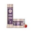 Kit Haskell Matiza + Shampoo Máscara Violeta 300ml 2 Itens Completo + Presente Lourre 15ml