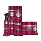Kit Haskell Pós Progressiva Shampoo Cond Masc e Fluido 300ml