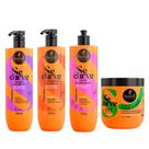 Kit Haskell Se Curve Shampoo 500ml + Condicionador 500ml + Goma 500g + Curva e Cola 500g Definição, Hidratação e Fixaç