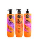Kit Haskell Se Curve Shampoo 500ml + Condicionador 500ml + Goma 500g Hidratação, Definição e Controle do Frizz para Ca