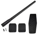 Kit Haste Antena Teto + Borrachas Pedal Acelerador Freio e Embreagem compatível com Onix Cobalt Spin Prisma Vectra após 2006- Astra 99 a 11 - Zafira