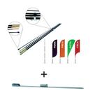 Kit Haste Wind Banner Fly Flag Bandeira Vareta 3,5m + Espeto Kit Haste Wind Banner Fly Flag Bandeira Vareta 3,5m + Espeto
