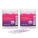 Kit Hastes flexíveis 2 potes com 150un RICCA 3244 Kit Hastes flexíveis 2 potes com 150un RICCA 3244