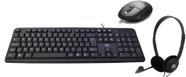 Kit Headset Bright + Teclado E Mouse com fio Usb Multilaser Tc065 E Mo300