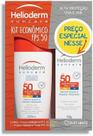 Kit Helioderm Protetor Solar Corporal FPS50 200mL + Facial FPS50 Sem Cor 50g