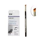 Kit Henna Glance Sobrancelha e Fixador 20ml com Pincel Profissional Macrilan B104 Chanfrado