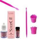 Kit Henna Sourcil Sobrancelha Palito Magico Dosador Dappen Para Misturas Profissional
