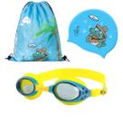 Kit Hero Band Óculos Natação com Bolsa Touca Estojo Infantil Personagens