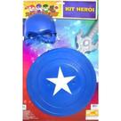 Kit heroi azul 3 peças - Toy Master - TOYMASTER Kit heroi azul 3 peças - Toy Master - TOYMASTER