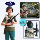 Kit Heróis da Vida Real Policial Soldado ou Bombeiro Brinquedo infantil