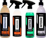Kit Hidracouro + Higicouro + Intense + Sintra Fast Vonixx. Kit para limpeza de couro e plásticos internos.