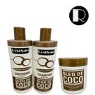 Kit Hidratação - Shampoo + Condicionador + Máscara de Coco 500ml