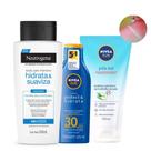 Kit Hidratante Corporal 200ml + Protetor Solar FPS 30 125ml + Pós Sol Calmante Kit Hidratante Corporal 200ml + Protetor Solar FPS 30 125ml + Pós Sol Calmante