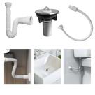Kit Hidráulico Completo Para Banheiro Com Sifão 72cm, Engate 1/2 e Válvula 7/8 Cromada Instalação Rápida