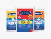Kit HIDROAZUL Piscinas Cloro Multiação 1kg Barrilha 2kg Sulfato 2kg