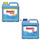 Kit Hidrofloc 5L e Algicida Manutenção 5L Hidroall Para Manutenção das Piscinas