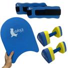 Kit Hidroginástica Prancha Grande 34cm + Caneleira 1 à 2kg + Halter Pequeno Dafoca Sports Kit Hidroginástica Prancha Grande 34cm + Caneleira 1 à 2kg + Halter Pequeno Dafoca Sports