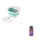 Kit Hidromassageador para os pés Foot Spa 220V + Óleo Essencial de Lavanda Multi Saúde - HC6071K