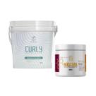 Kit Hidróxido de Cálcio Creme Relaxamento de Cachos 1Kg e Máscara Neutralizante 500g