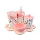 Kit Higiene Baby Gatinha Menina c/bandeja MDF