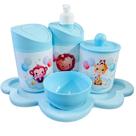 Kit Higiene Baby Safari Menino e Menina c/bandeja em MDF