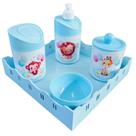 Kit Higiene Baby Safari Menino e Menina c/bandeja em MDF Kit Higiene Baby Safari Menino e Menina c/bandeja em MDF