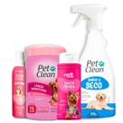 KIT Higiene, Banho a Seco 500ml, Talco 100g, Lenços Umedecidos 75unid, Perfume 120g