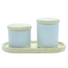 Kit higiene bebê 3 Pçs - Porcelana e Pinus