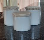 Kit higiene bebê 3 potes Porcelana Tampa Pinus