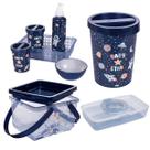 Kit Higiene Bebê 4 Pçs Plasútil Lixeira Porta Fraldas Lenços Kit Higiene Bebê 4 Pçs Plasútil Lixeira Porta Fraldas Lenços