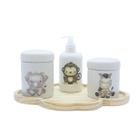 Kit higiene bebê 4 peças Safari - Bandeja Nuvem - 101.1