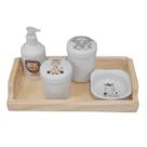 Kit higiene bebê 5 pçs Safari - Porcelana Bdj Pinus