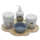 Kit higiene bebê 5 peças Safari - Bandeja Nuvem - 102.9