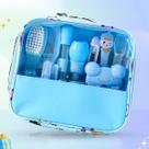 Kit Higiene Bebê Azul Bolsa Termômetro Digital Colher