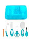 Kit Higiene Bebê Ibimboo Azul Completo com Estojo 9 Peças 5606